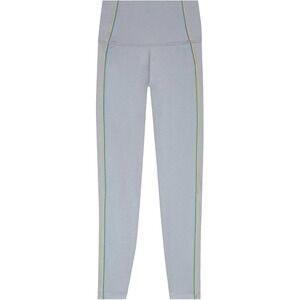 NIKE Women's Small Yoga Gray Rainbow Stripe Leg Dri-FIT Leggings Athleisure Gym